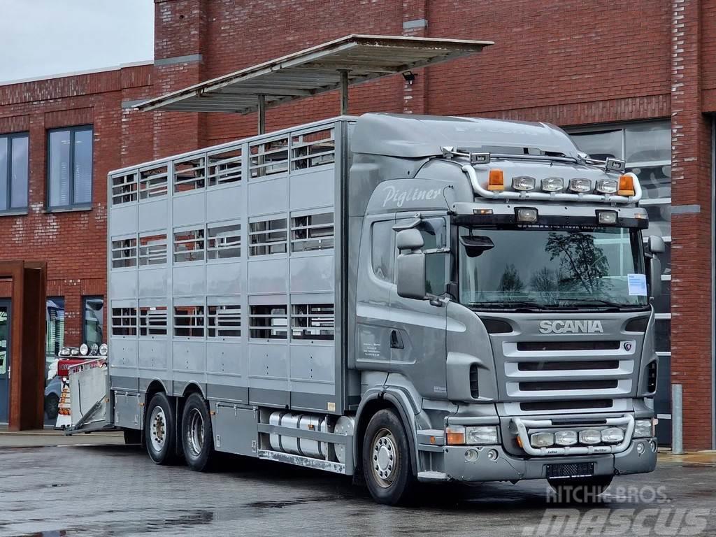 Scania R380 Highline 6x2*4 - Berdex 3 deck livestock - Lo Dieren transport trucks