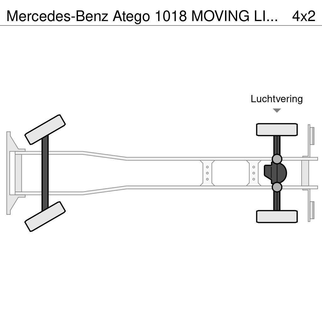Mercedes-Benz Atego 1018 MOVING LIFT - GOOD WORKING CONDITION Bakwagens met gesloten opbouw