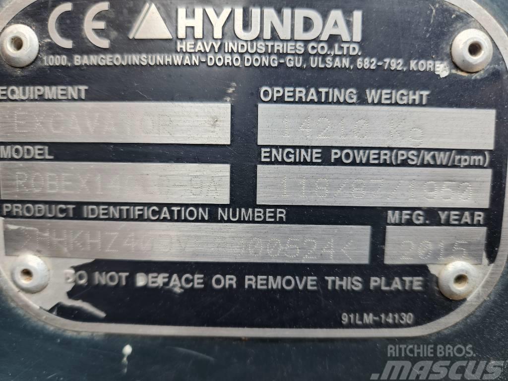 Hyundai 140LC-9A Rupsgraafmachines