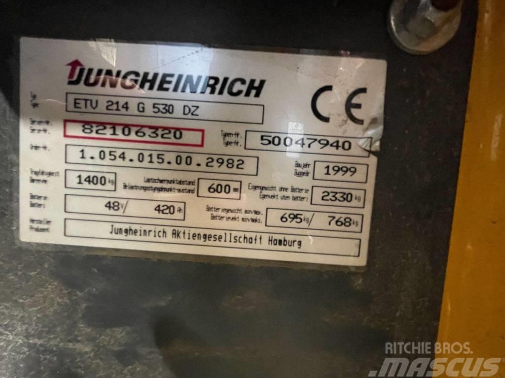 Jungheinrich ETV 214 G 530 DZ Reachtruck voor hoog niveau