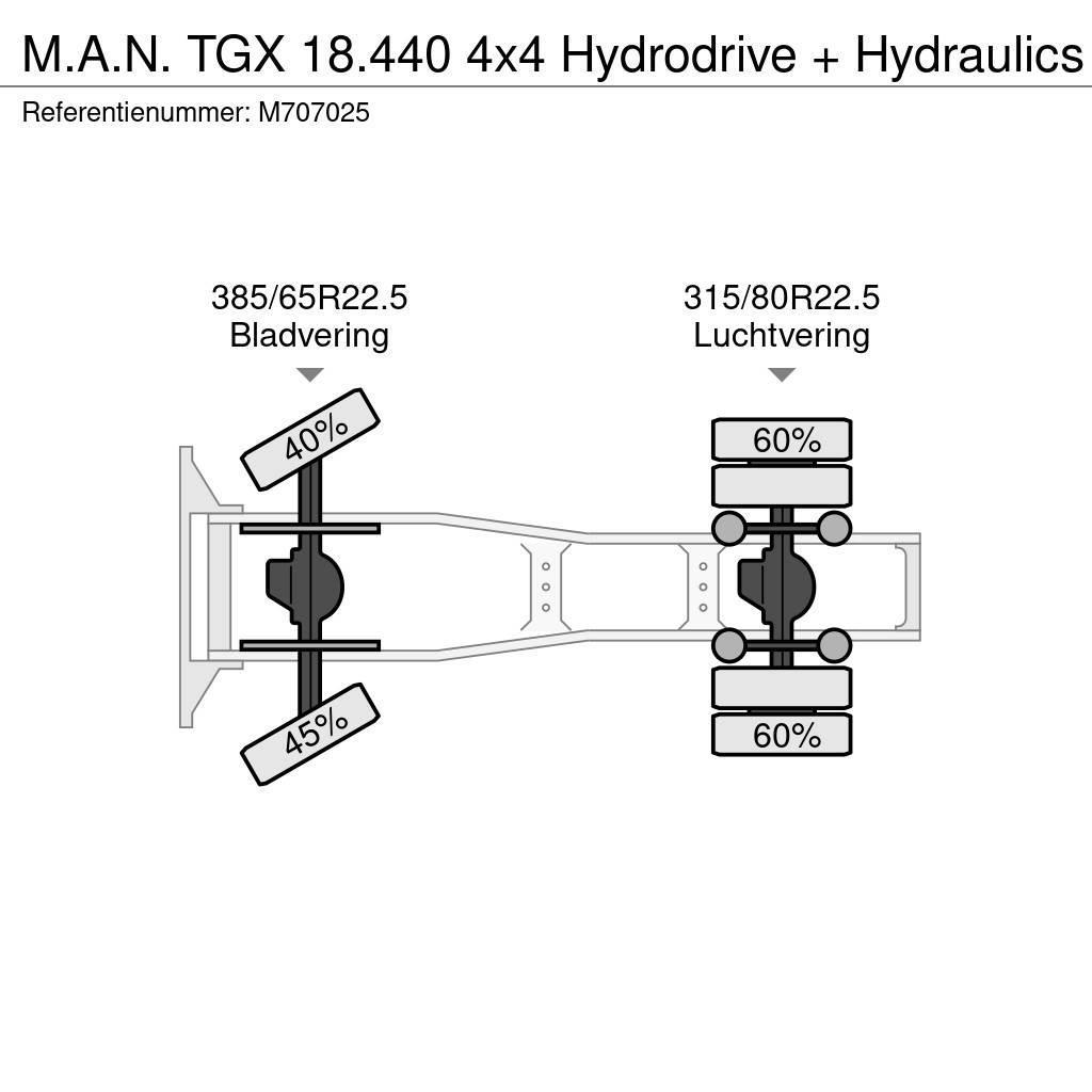 MAN TGX 18.440 4x4 Hydrodrive + Hydraulics Trekkers