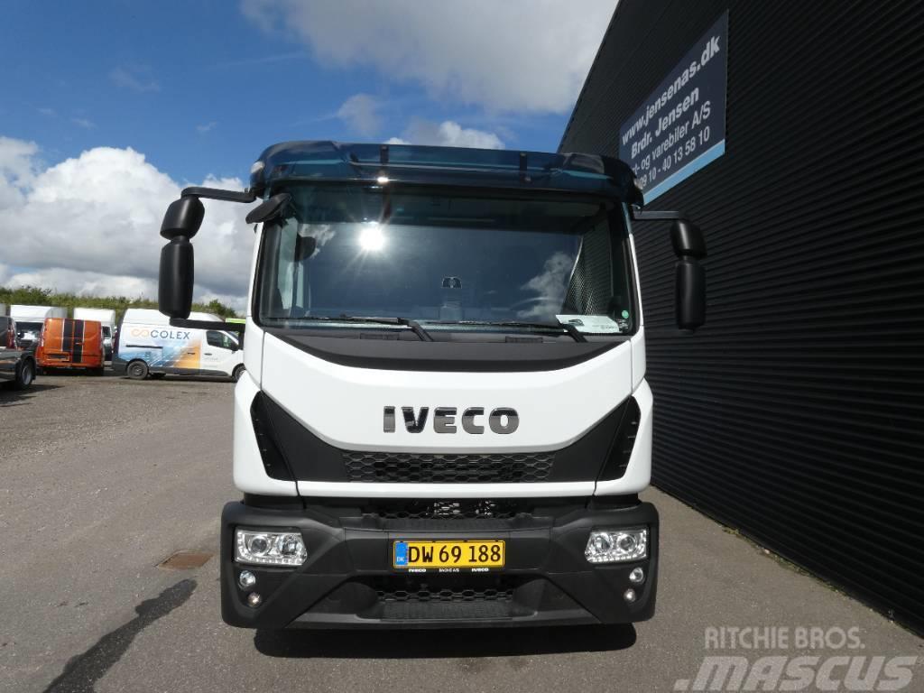 Iveco Eurocargo 160-250  CHASSIS/KRAN AUT, Vlakke laadvloer met kraan