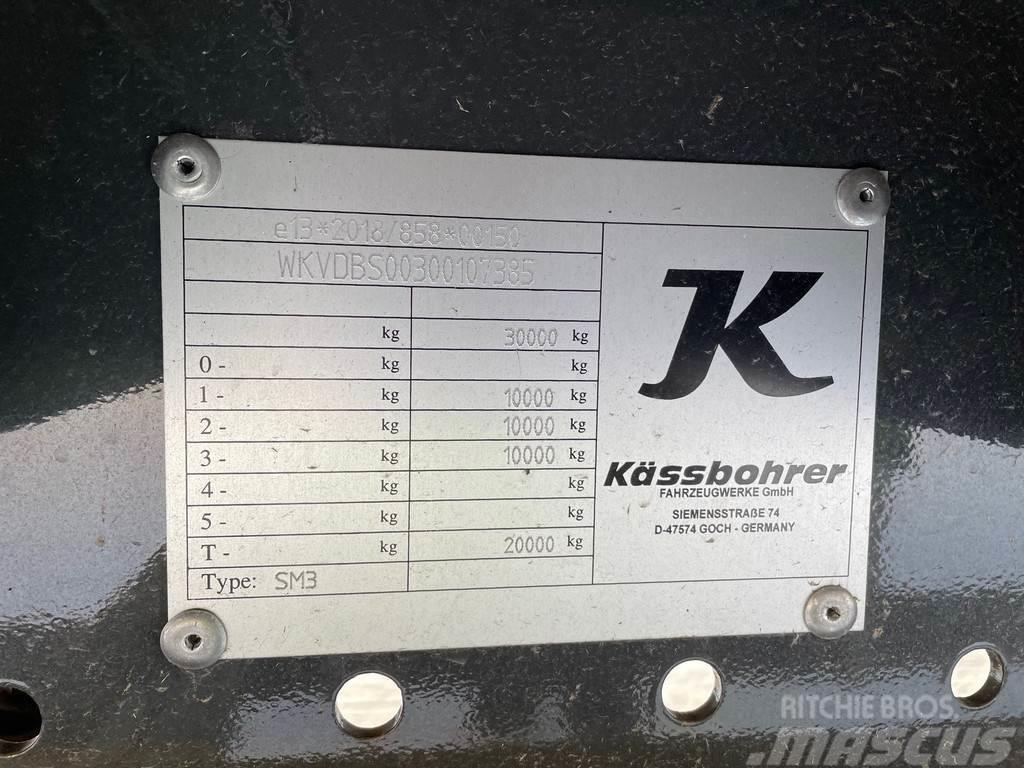 Kässbohrer DRAWBAR 3 + HYDRAULIC RAMPS + AIR SUSPENSION Dieplader