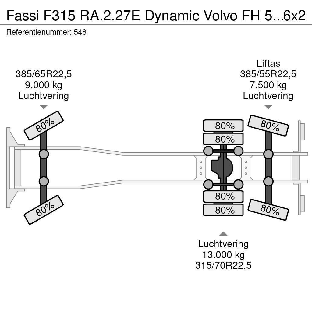 Fassi F315 RA.2.27E Dynamic Volvo FH 500 6x2 Euro 6! Kranen voor alle terreinen