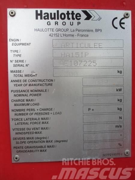 Haulotte HA 15 IP Knikarmhoogwerkers
