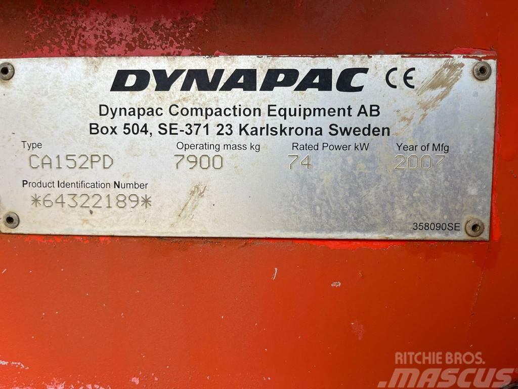 Dynapac CA152PD Single Drum Vibrating Pad Foot Roller Trilrolwalsen