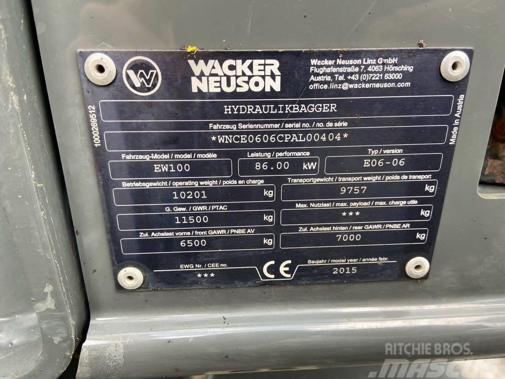 Wacker Neuson EW100 Wielgraafmachines