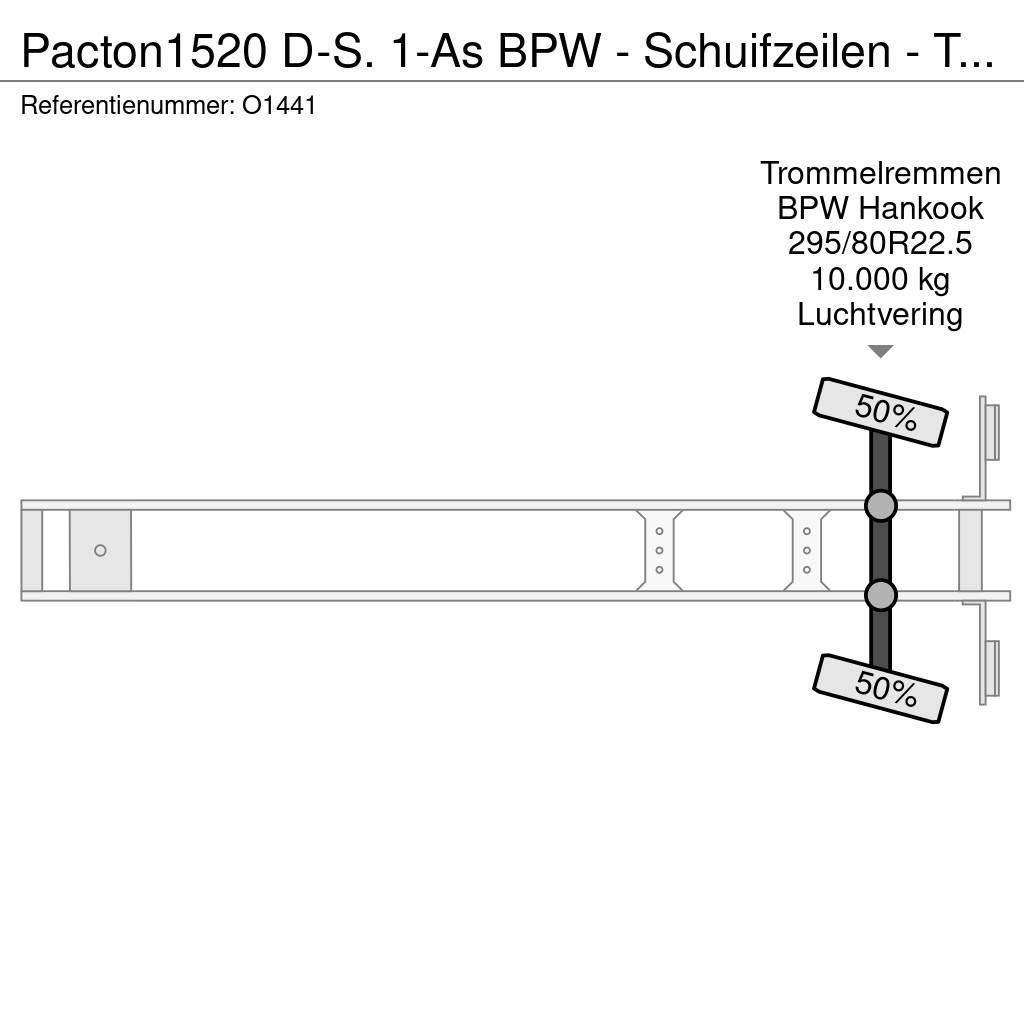 Pacton 1520 D-S. 1-As BPW - Schuifzeilen - Trommelremmen Schuifzeilen