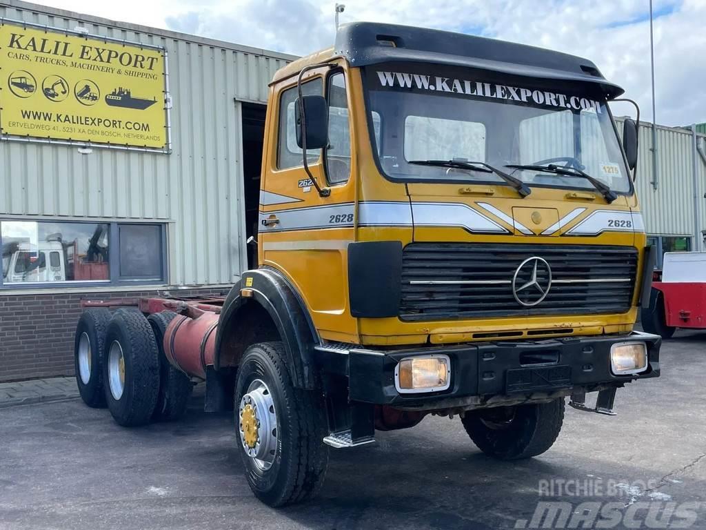 Mercedes-Benz SK 2628 Chassis 6x6 V8 Big Axle's Auxilery Top Con Chassis met cabine