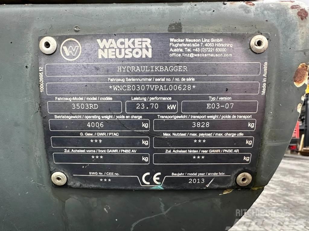 Wacker Neuson 3503 RD Minigraafmachines < 7t