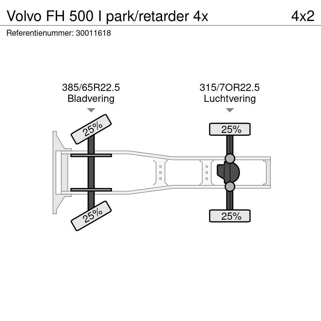 Volvo FH 500 I park/retarder 4x Trekkers