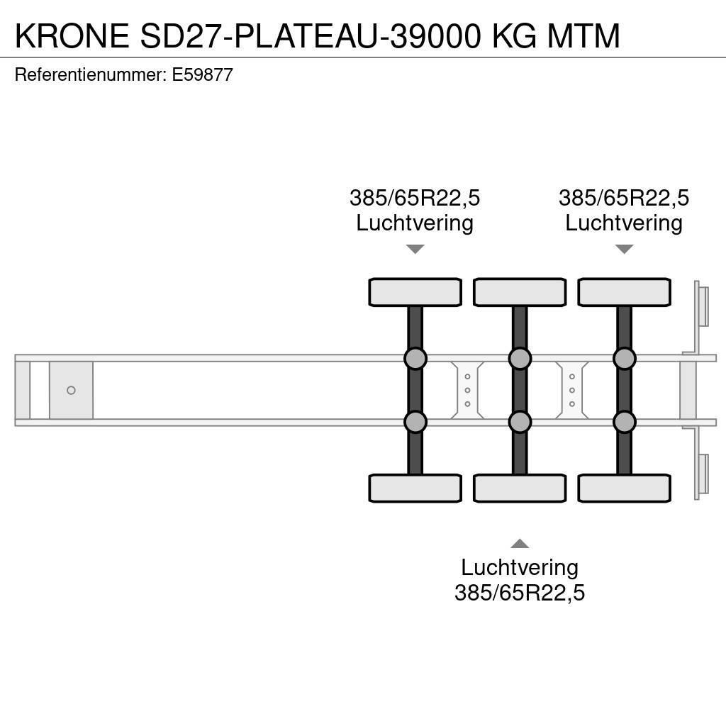 Krone SD27-PLATEAU-39000 KG MTM Vlakke laadvloeren