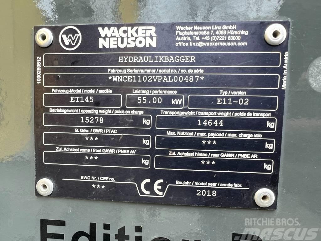 Wacker Neuson ET 145 Rupsgraafmachines