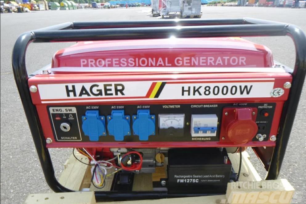  Hager HK 8000W Stromaggregat Generator Benzine generatoren