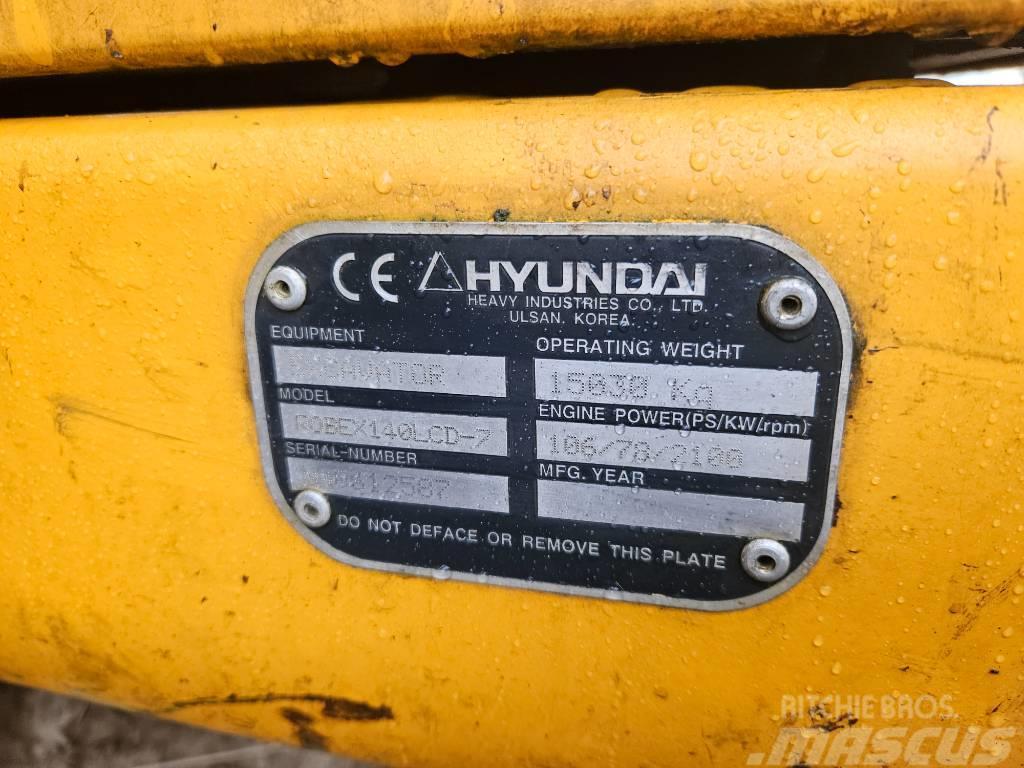 Hyundai 140-7 Rupsgraafmachines
