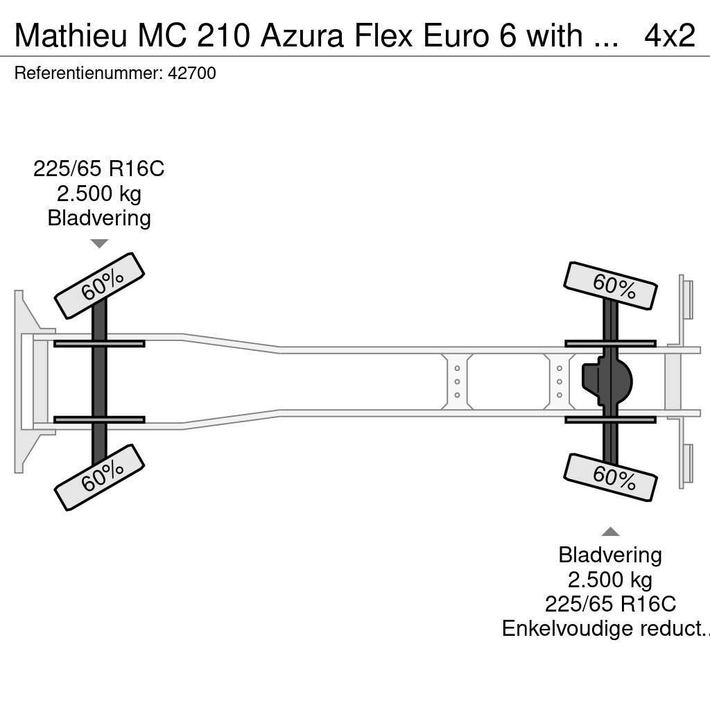 Mathieu MC 210 Azura Flex Euro 6 with 3-rd brush Veegwagens