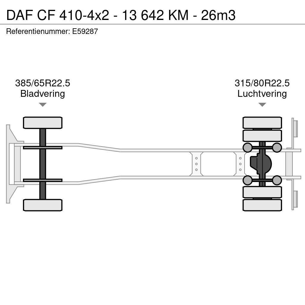 DAF CF 410-4x2 - 13 642 KM - 26m3 Kipper