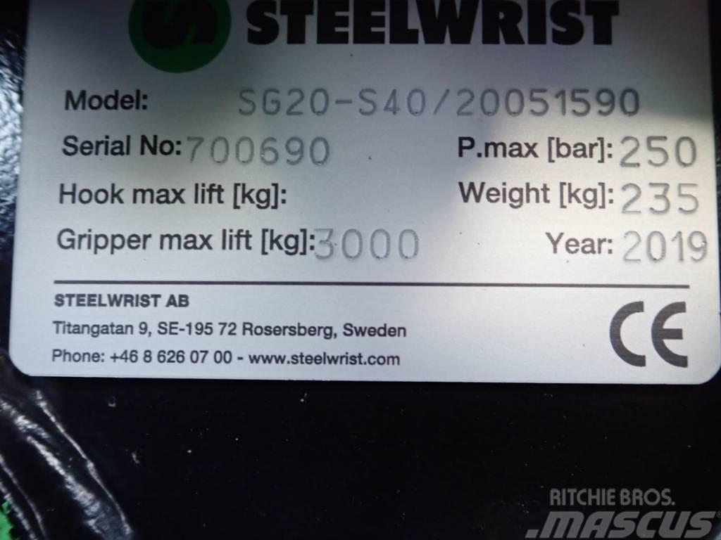 Steelwrist Sortiergreifer SG20 passend zu Volvo ECR35 Grijpers