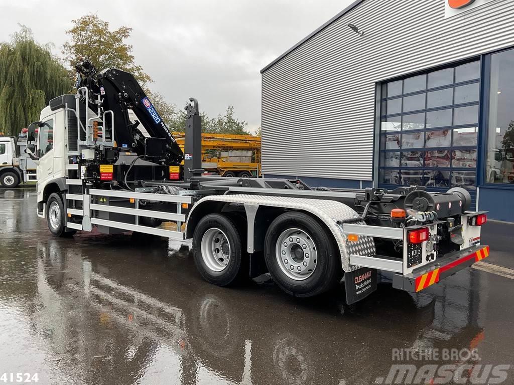Volvo FM 430 HMF 23 ton/meter laadkraan + Welvaarts Weig Vrachtwagen met containersysteem