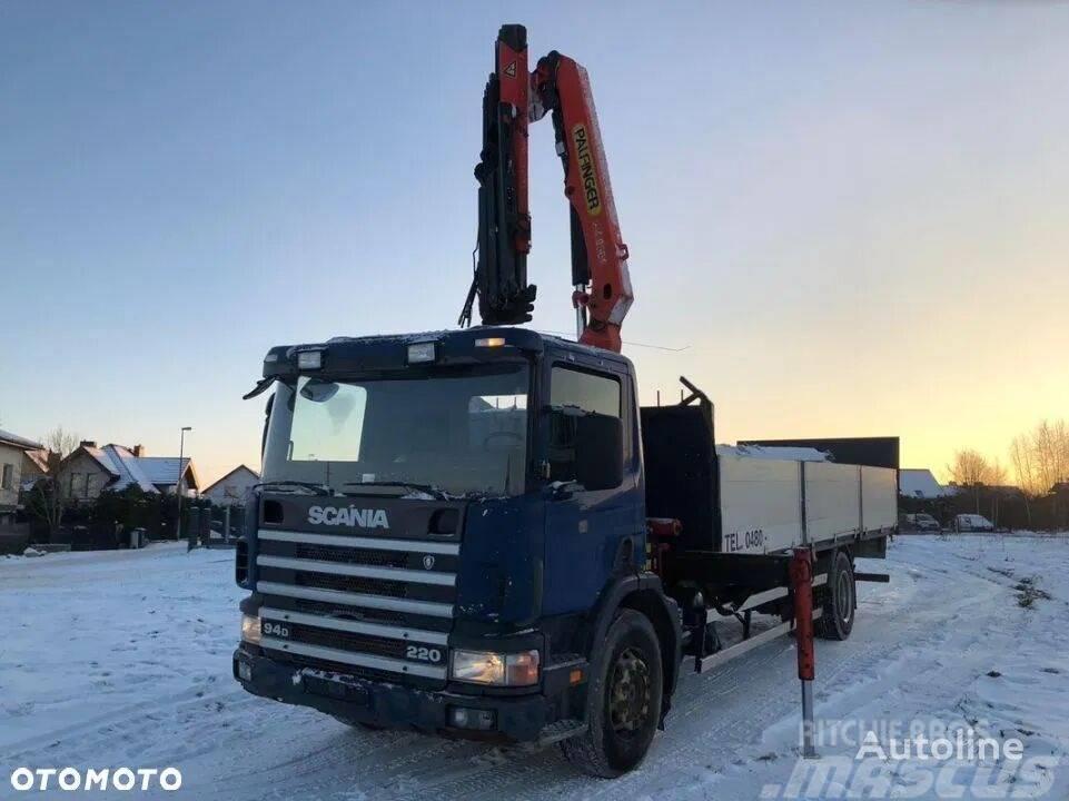 Scania P94 WINDA HDS Palfinger Vlakke laadvloer met kraan