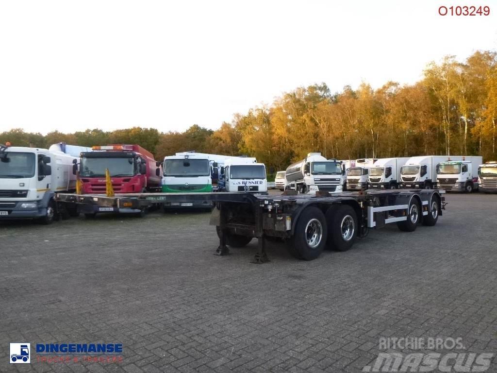 D-tec 4-axle container combi trailer (2 + 2 axles) Containerchassis