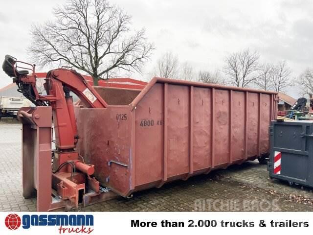  Andere Abrollcontainer mit Kran, HMF 1144 K1 TS, 2 Speciale containers