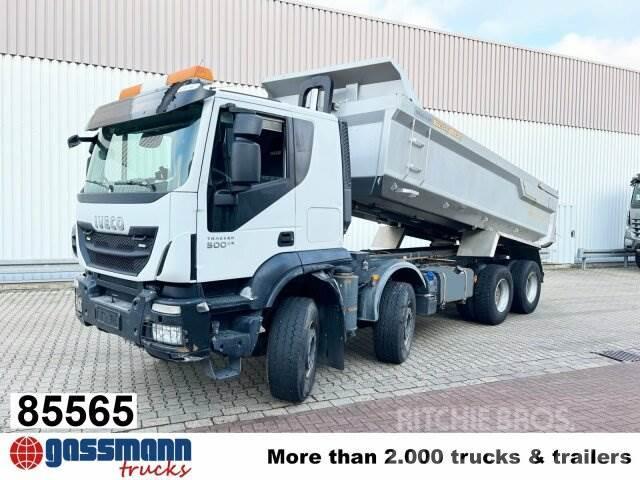 Iveco Trakker AT410T50 8x4, Stahlmulde ca. 16m³, hydr. Anders