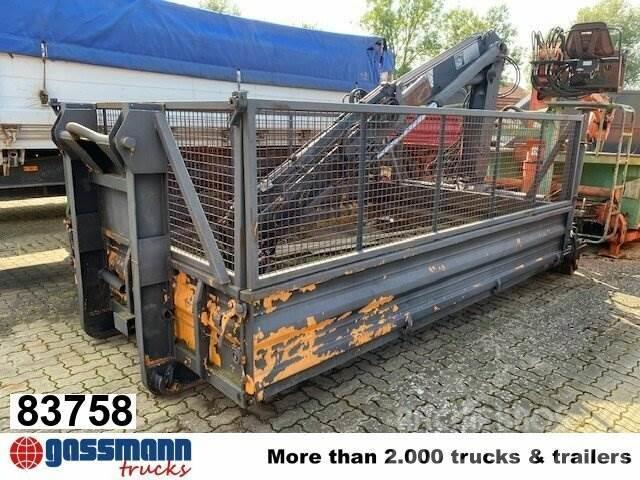Meiller Abrollcontainer mit Kran Hiab 071 AW B3, ca. 10m³ Speciale containers