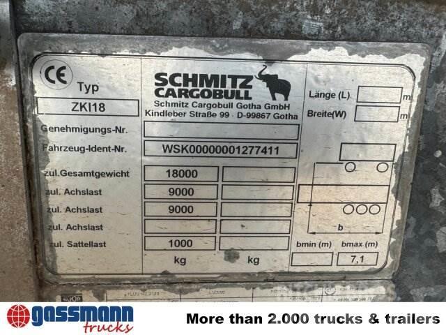 Schmitz ZKI 18-4.9, Stahlbordwände ca. 10m³, Rahmen Kipper