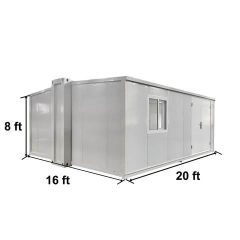  20 ft x 16 ft x 8 ft Expandable Metal Storage Shed Opslag containers