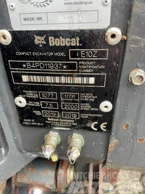 Bobcat E10Z Minigraafmachines < 7t
