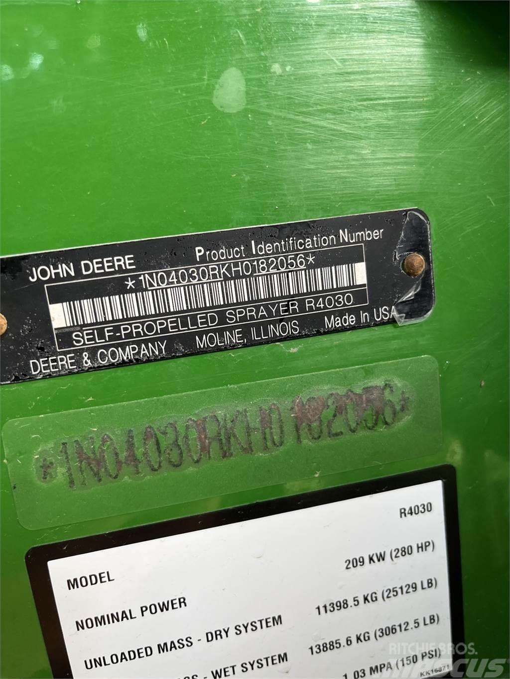 John Deere R4030 Getrokken spuitmachines