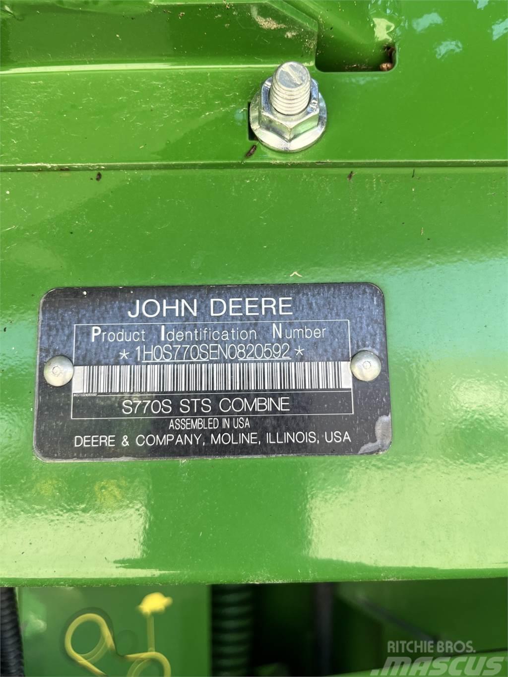 John Deere S770 Maaidorsmachines