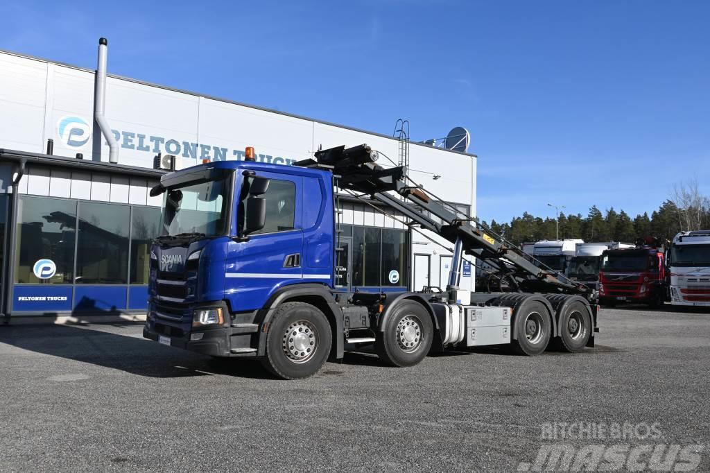 Scania G500 8x4 Euro6 Vaijeri Containertrucks met kabelsysteem