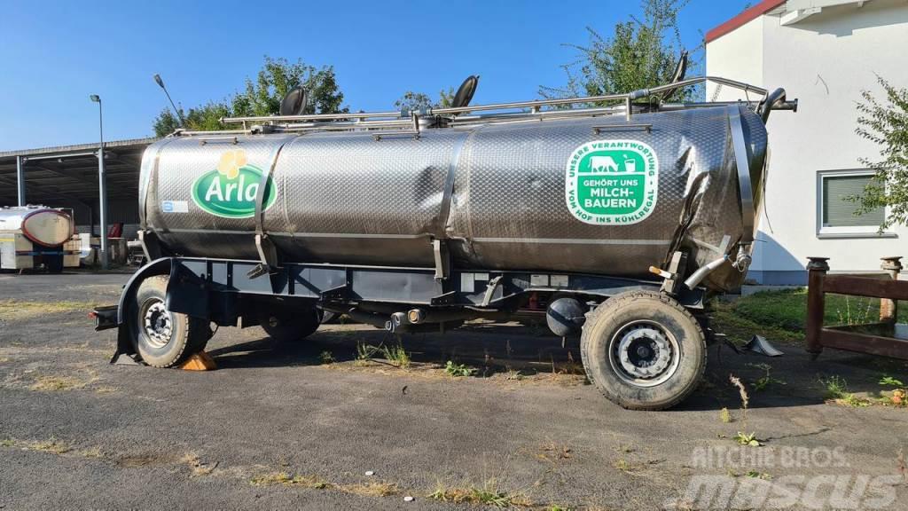 Mafa Lebensmitteltank Edelstahltankanhänger - UNFALLSC Tankwagen