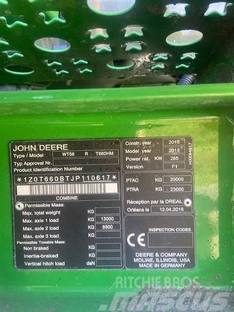 John Deere T660 HM Maaidorsmachines