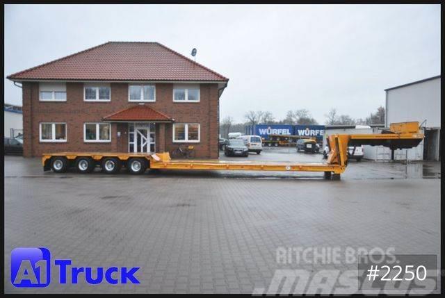 Goldhofer 4 Achs Tiefbett, Tieflader, Auffahrrampen, Low loader-semi-trailers