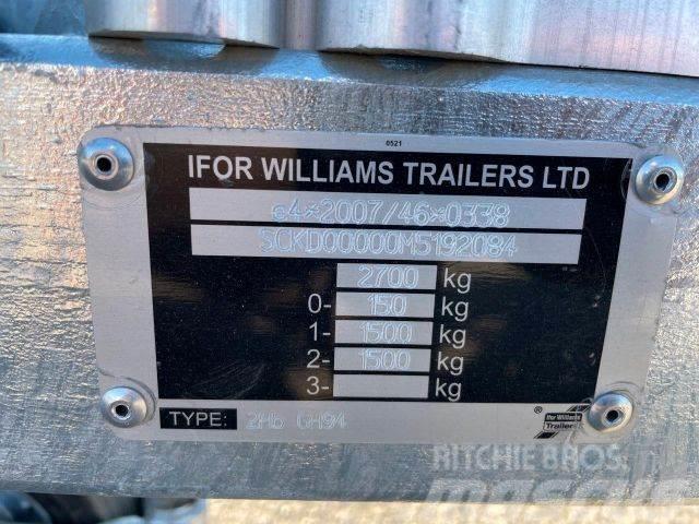 Ifor Williams 2Hb GH27, NEW NOT REGISTRED,machine transport084 Dieplader
