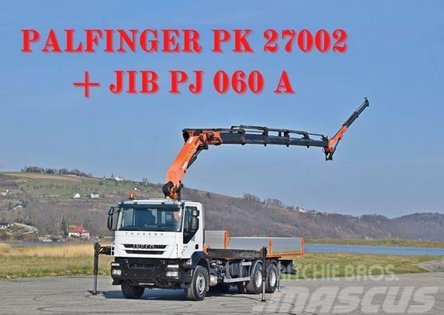 Iveco TRAKKER 410* PK 27002 + JIB PJ060A + FUNK * 6x4 Vlakke laadvloer met kraan