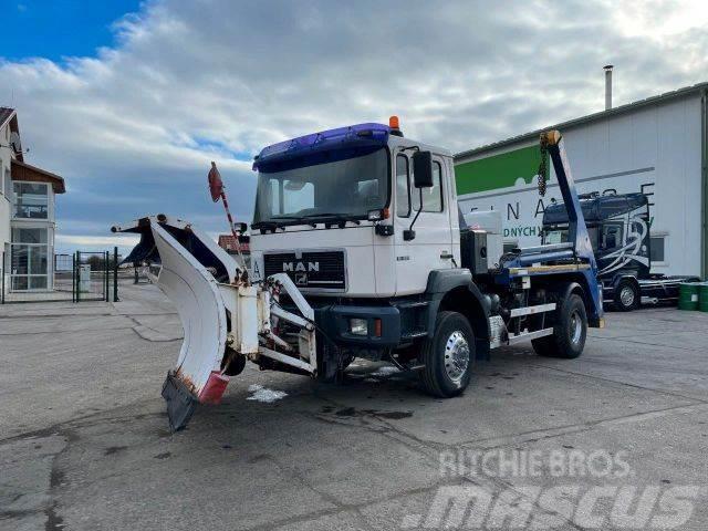 MAN 19.293 4X4 snowplow, for containers vin 491 Anders