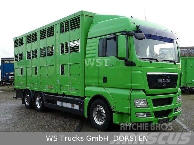 MAN TGX 26.480 XL KABA 3 Stock Vollalu Dieren transport trucks