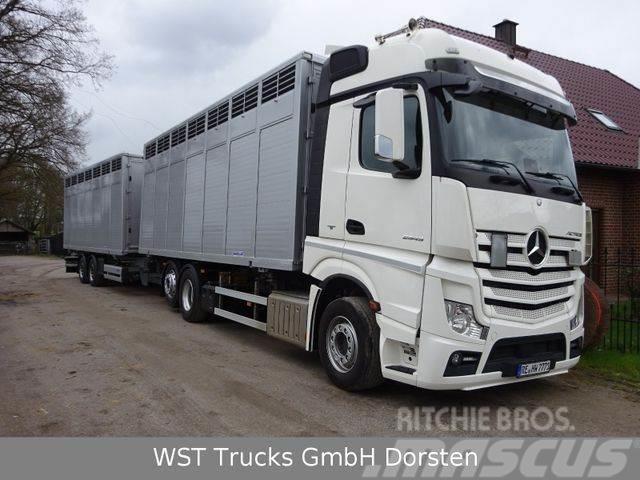 Mercedes-Benz Actros 2545 L BDF Menke Einstock &quot;Neu&quot; M Dieren transport trucks