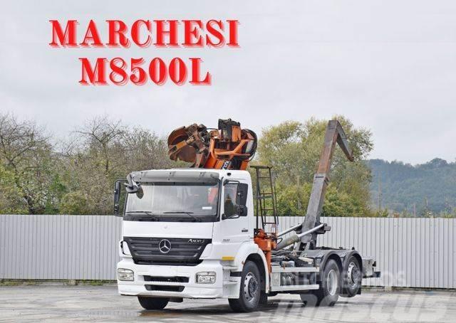 Mercedes-Benz AXOR 2533 * ABROLLKIPPER * MARCHESI M8500L *TOP Vrachtwagen met containersysteem