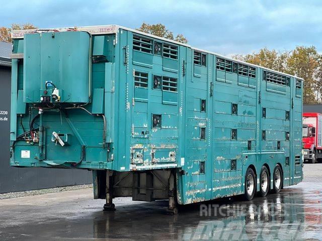 Pezzaioli 3.Stock Cattle-Cruiser Hals+Tiefbett Typ2 Veetransport oplegger