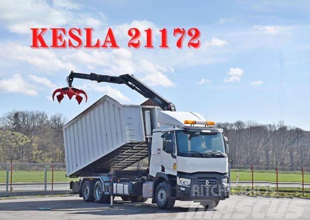 Renault C460* ABROLLKIPPER *KESLA 21172 * TOPZUSTAND Vrachtwagen met containersysteem