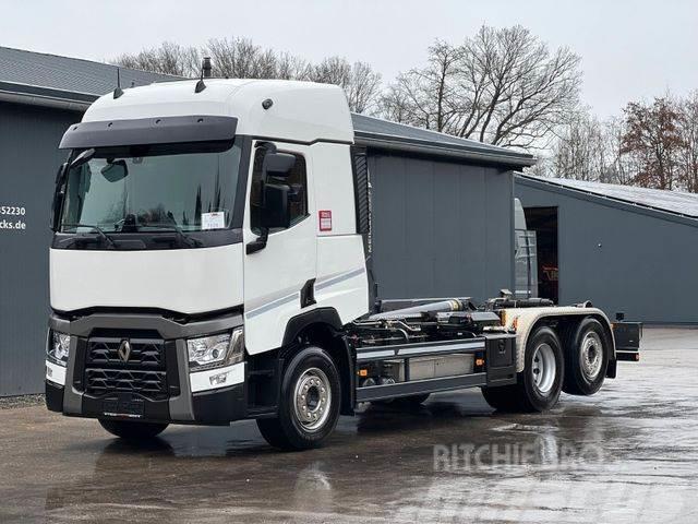 Renault T480 6x2 Euro6 Meiller-Abrollkipper Vrachtwagen met containersysteem