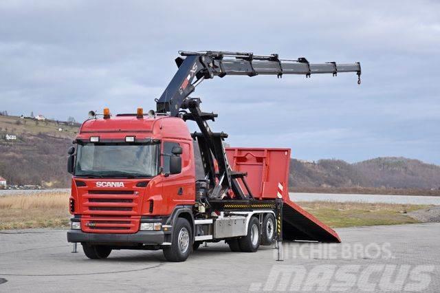 Scania G 400 * Abschleppwagen 6,40m* KRAN + FUNK * TOP Vrachtwagen met containersysteem