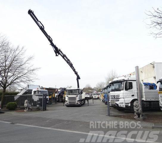 Scania G410 6X2*4 Palfinger 27002 bis 27 Meter Vlakke laadvloer met kraan