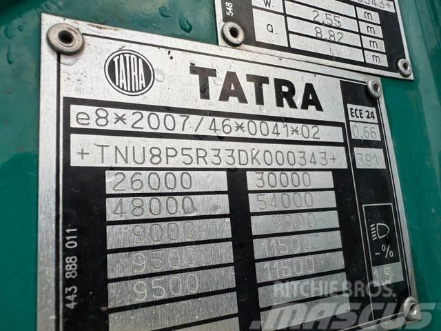 Tatra woodtransporter 6x6, crane + R.CH trailer vin343 Hout-Bakwagens