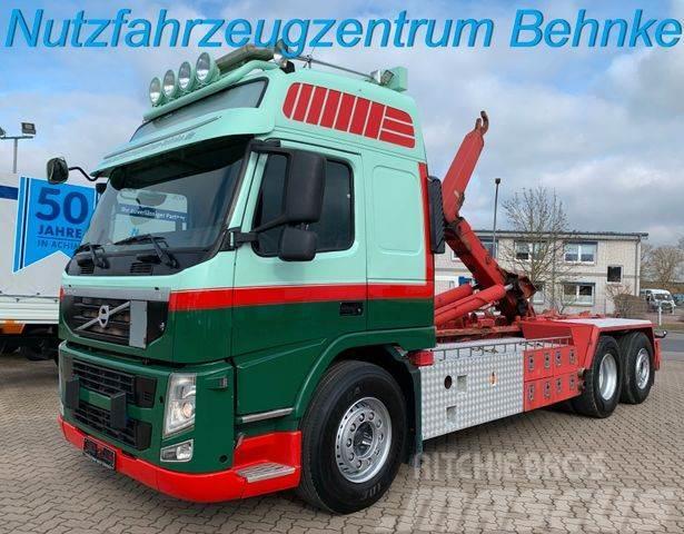 Volvo FM 500 LL Hiab/ AC/ Standhzg./ AHK 50er/ VEB/ E5 Vrachtwagen met containersysteem